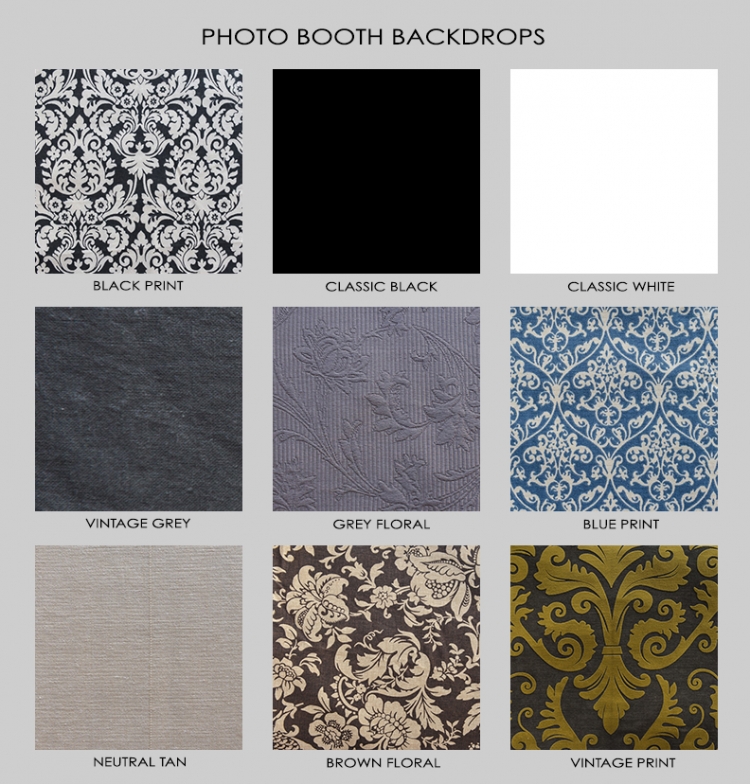 Salt Lake City Utah Photo Booth Rental Backdrops